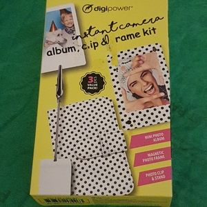 digipower instant camera album, clip and frame kit